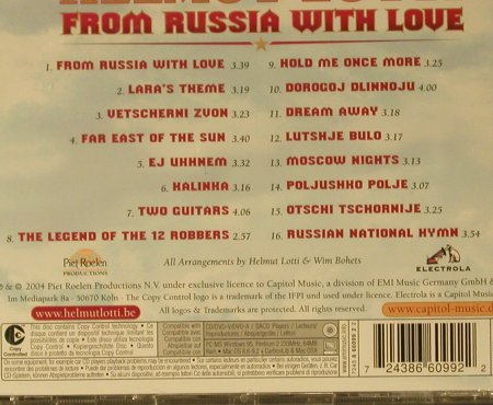 Lotti,Helmut: From Russia With Love, Piet Roelen(8 66099 2), EU, 2004 - CD - 98562 - 10,00 Euro