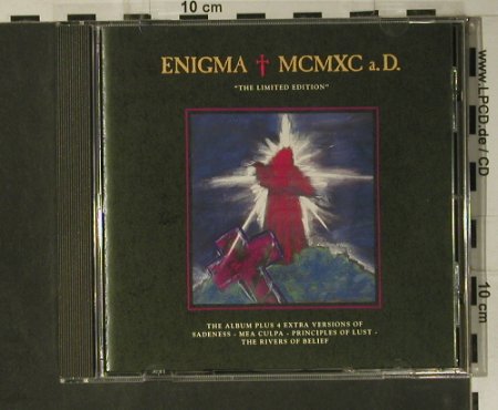 Enigma: MCMXC a.D., Lim.Ed., Virgin (CDVIR 10), D, 1991 Typ: CD Best.-Nr.: 98734 Preis: 10,00 Euro