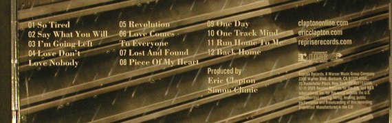 Clapton,Eric: Back Home, Reprise(), EU, 2005 - CD - 98935 - 10,00 Euro