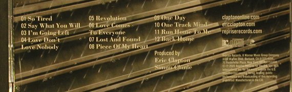 Clapton,Eric: Back Home, Reprise, EU, 2005 Typ: CD Best.-Nr.: 98935 Preis: 10,00 Euro