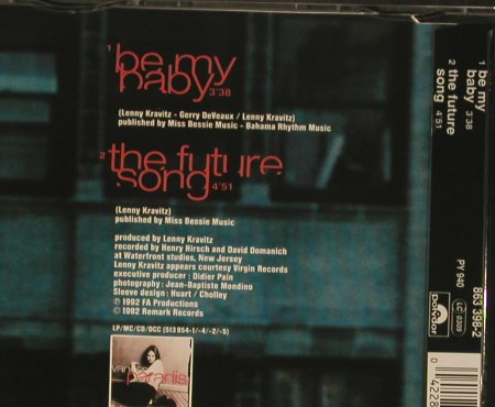 Paradis,Vanessa: Be My Baby+1, Polydor(863 398-2), D, 1992 - CD5inch - 99116 - 3,00 Euro