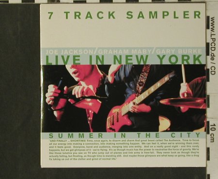 Jackson,Joe/Maby/Burge: Summer in the City,7Tr., Digi, Sony, Promo, 2000 Typ: CD Best.-Nr.: 99215 Preis: 5,00 Euro