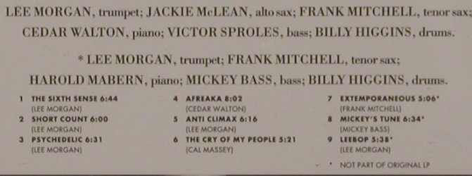 Morgan,Lee: The Sixth Sense, Blue Note(), NL, 2004 - CD - 80396 - 7,50 Euro