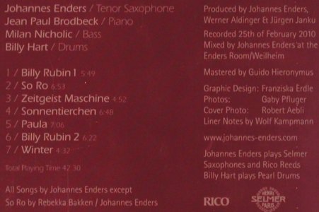 Enders,Johannes: Billy Rubin, Digi, FS-New, Enja(9707), EU, 2011 - CD - 80860 - 10,00 Euro