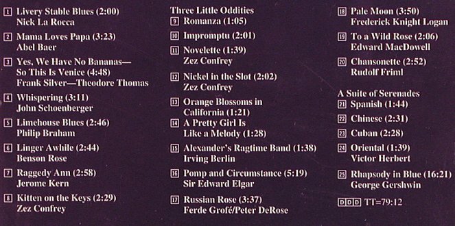 Gershwin,George: The Birth of Rhapsody in Blue, Music Masters Jazz (D 112018), US, co, 1996 Typ: CD Best.-Nr.: 81988 Preis: 10,00 Euro
