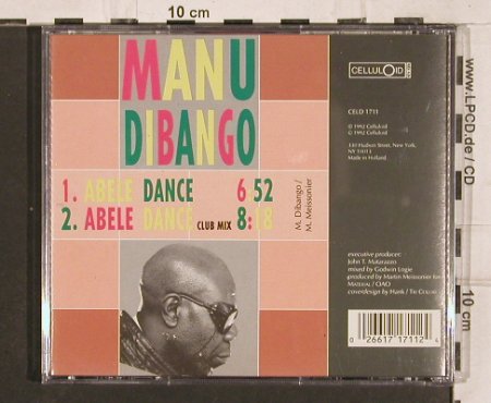 Dibango,Manu: Abele Dance, Celluloid (CELD 1711), NL, 1992 Typ: CD5" Best.-Nr.: 82168 Preis: 4,00 Euro