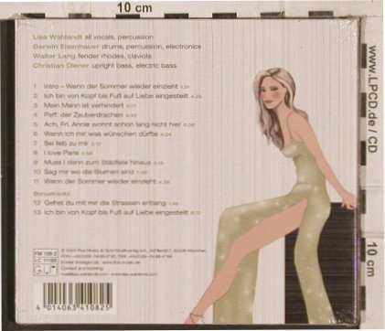 Wahlandt,Lisa: Marlene, Digi, FS-New, GLM/Fine (FM 108-2), D, 2003 Typ: CD Best.-Nr.: 82201 Preis: 10,00 Euro