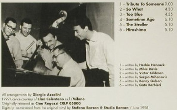 Azzolini,Giorgio: Tribute to Someone, Rearward(RW104), I, 1999 - CD - 82353 - 10,00 Euro