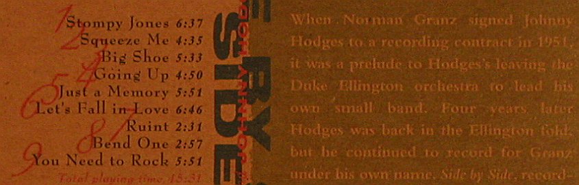 Ellington,Duke & Johnny Hodges: Side By Side '59, Digi, Verve, D, 1999 Typ: CD Best.-Nr.: 82372 Preis: 9,00 Euro