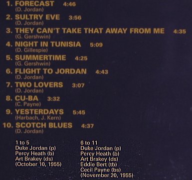 Jordan,Duke: Trio & Quintet, Savoy (SV-0149), J, 1991 Typ: CD Best.-Nr.: 82413 Preis: 10,00 Euro