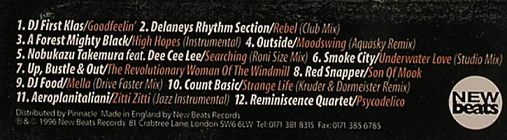V.A.Good Feelings: Jazz New Beats, Vol.1, New Beats Rec. (NBT 1), UK, 1996 Typ: CD Best.-Nr.: 82498 Preis: 7,50 Euro