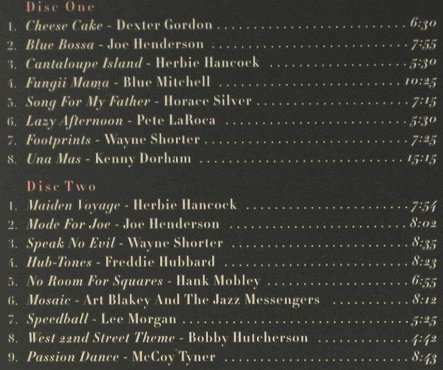 V.A.The Blue Note Years Vol.4: Hard Bop And Beyond,17 Tr., Digi, Blue Note-1963-1967(), US, 1998 - 2CD - 82499 - 10,00 Euro