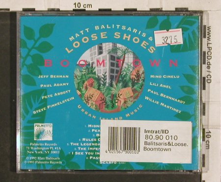 Balitsaris,Matt&LooseShoes: Boomtown, Palmetto(), US, 1993 - CD - 83003 - 5,00 Euro