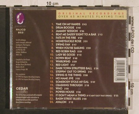 Daniels,Joe & His Hotshots: Swing Is The King, 24 Tr., FS-New, Empress (RAJcd 853), EC, 1995 Typ: CD Best.-Nr.: 83054 Preis: 7,50 Euro