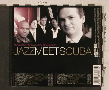 Klazz Brothers & Cuba Percussion: Jazz Meets Cuba, Digi, Sony(513587 5), EU, 2005 - CD - 83167 - 10,00 Euro