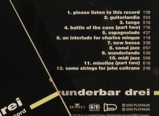 Steiner,Rubin: Wunderbar Drei, Platinum, EU, 2002 Typ: CD Best.-Nr.: 83301 Preis: 7,50 Euro