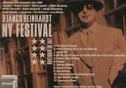 V.A.Django Reinhardt NY Festival: Live at Birdland, FS-New, DivisonOne, US, co, 2001 Typ: CD Best.-Nr.: 83448 Preis: 10,00 Euro