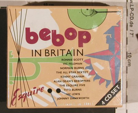 V.A.Bebop in Britain: Ronnie Scott,Burns..85Tr.Box,FS-New, Cedar (CDesq100-4), EEC, 1991 Typ: 4CD Best.-Nr.: 83709 Preis: 15,00 Euro