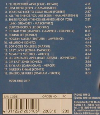 Konitz,Lee: Subconscious-Lee, FS-New, Tim(), CZ, 2002 - CD - 83772 - 7,50 Euro