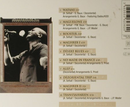 Dezoriental: Same, 10 Tr. Digi, Adami, D, 2001 Typ: CD Best.-Nr.: 84113 Preis: 7,50 Euro