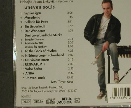Zivkovic,Nebojsa Jovan: Uneven Soul, tdr.cd 01, D, 1995 Typ: CD Best.-Nr.: 84124 Preis: 10,00 Euro