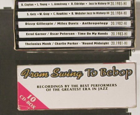 V.A.From Swing to Bebob: 1929-47, Box, History, D Typ: 10CD Best.-Nr.: 90136 Preis: 12,50 Euro