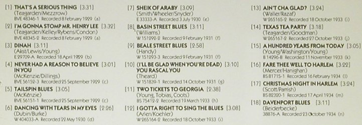 Teagarden,Jack: I gotta Right to sing the Blues, ASV(CD AJA 5059), UK, 1989 - CD - 92311 - 10,00 Euro