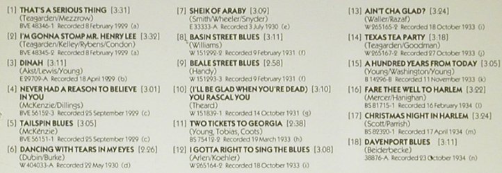Teagarden,Jack: I gotta Right to sing the Blues, ASV (CD AJA 5059), UK, 1989 Typ: CD Best.-Nr.: 92311 Preis: 10,00 Euro