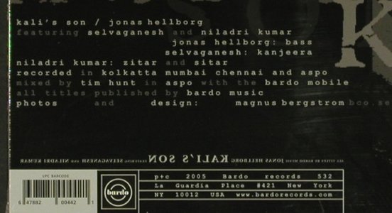 Hellborg,Jonas: Kali's Son, Digi, FS-New, Bardo(044), , 2005 - CD - 92505 - 10,00 Euro