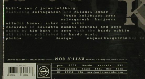Hellborg,Jonas: Kali's Son, Digi, FS-New, Bardo (044), , 2005 Typ: CD Best.-Nr.: 92505 Preis: 10,00 Euro