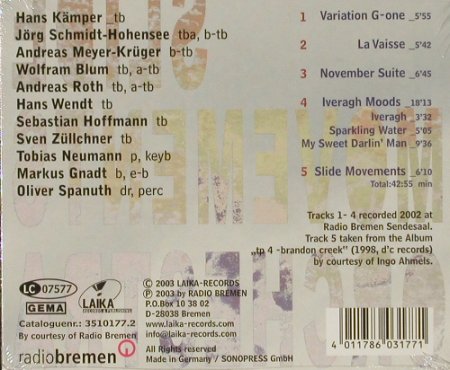 Kämper,Hans - Slide Movements Orch.: Iveragh Moods,Digi, FS-New, Laika (3510177.2), D, 2003 Typ: CD Best.-Nr.: 92960 Preis: 9,00 Euro