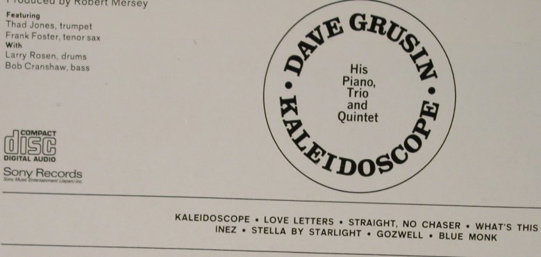 Grusin,Don: Kaleidoscope '65, Digi, Sony (SRCS 9185), J, 1997 Typ: CD Best.-Nr.: 93199 Preis: 7,50 Euro