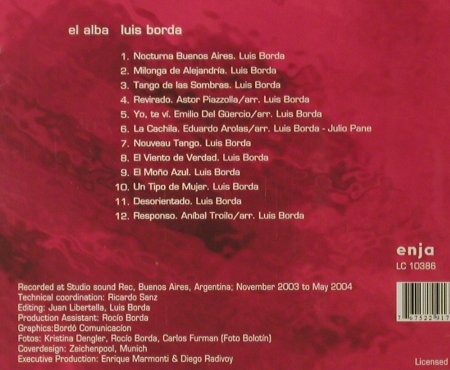 Borda,Luis: El Alba, FS-New, Enja(9172-2), D, 2006 - CD - 93526 - 10,00 Euro