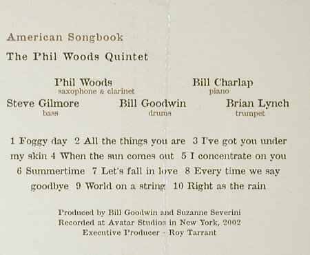 Woods New Quintet,Phil: American Songbook, FS-New, Kind of Blue(), EU, 2006 - CD - 93928 - 11,50 Euro