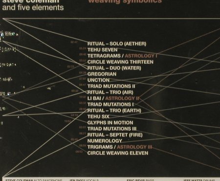 Coleman,Steve and the five Elements: Weaving Symbolics, FS-New, Label Bleu(), EU, 2006 - 2CD - 94015 - 12,50 Euro