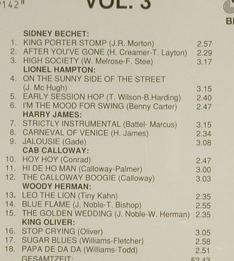 V.A.Big Bands Vol.1-3: Axexander Ragtime...King Oliver, Bella Musica (31.4125...27),  Typ: CDx3 Best.-Nr.: 94346 Preis: 10,00 Euro