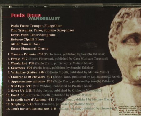 Fresu,Paolo: Wanderlust, RCA, EU, 1997 Typ: CD Best.-Nr.: 94892 Preis: 11,50 Euro