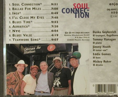 Goykovich,Dusko: Soul Connection, Enja (ENJ-8044 2), D, 1993 Typ: CD Best.-Nr.: 95020 Preis: 9,00 Euro