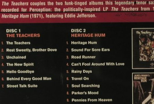 Moody,James: The Teachers(70) / Heritage Hum(71), Sanctuary(CMDDD289), UK, 2001 - 2CD - 95114 - 10,00 Euro
