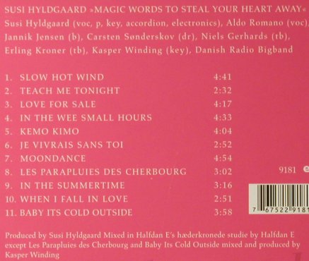 Hyldgaard,Susi: Magic Words, Digi, Enja (9181), D, 2007 Typ: CD Best.-Nr.: 95890 Preis: 10,00 Euro