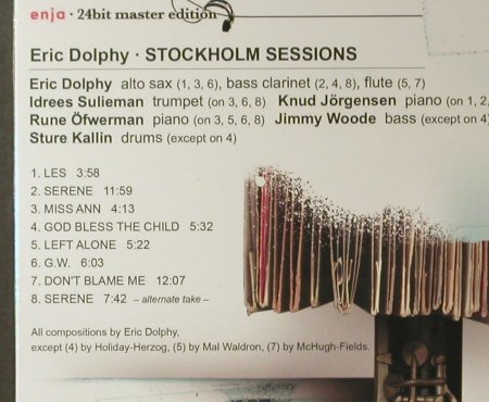Dolphy,Eric: Stockholm Sessions(79), Digi,24 bit, Enja (ENJ-2115 2), D FS-New, 2007 Typ: CD Best.-Nr.: 95897 Preis: 12,50 Euro