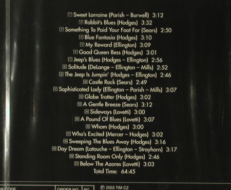 Hodges,Johnny: The Best Of, FS-New, TIM (221407-205), EU, 2003 Typ: CD Best.-Nr.: 95902 Preis: 5,00 Euro