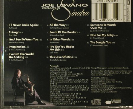 Lovano,Joe: Celebrating Sinatra, Blue Note(8 37718 2), NL, 1997 - CD - 95984 - 9,00 Euro