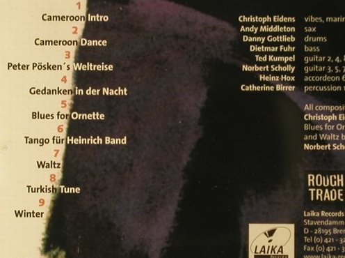 Eidens,Christoph: Cameroon Dance, Laika, D, 1998 Typ: CD Best.-Nr.: 96065 Preis: 10,00 Euro