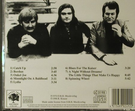 Greger jr.,Max / M.Pilar / Antolini: Catch Up (1970), GreenTree, , 1996 Typ: CD Best.-Nr.: 96246 Preis: 7,50 Euro