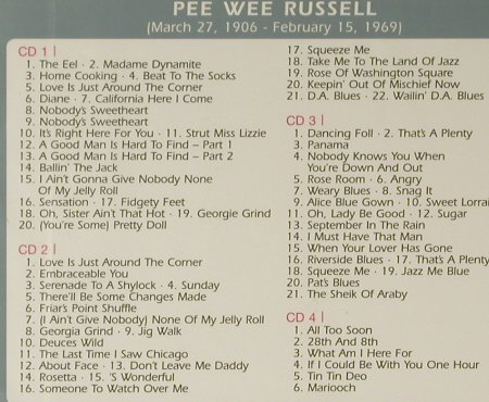 Russell,Pee Wee: Weary Blues, Box, FS-New, Membran(222475), D, 2005 - 4CD - 96626 - 10,00 Euro