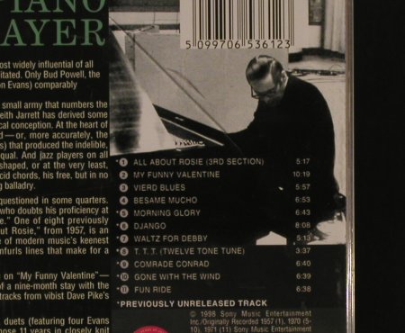 Evans,Bill: Piano Player, Columbia(CK 65361), EU, 1998 - CD - 97147 - 7,50 Euro