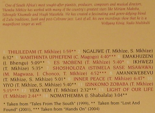 Mkhize,Themba: Scenes from SouthAfrica, Digi, Skip(SKP 9073-2), D,FS-New, 2007 - CD - 97175 - 11,50 Euro