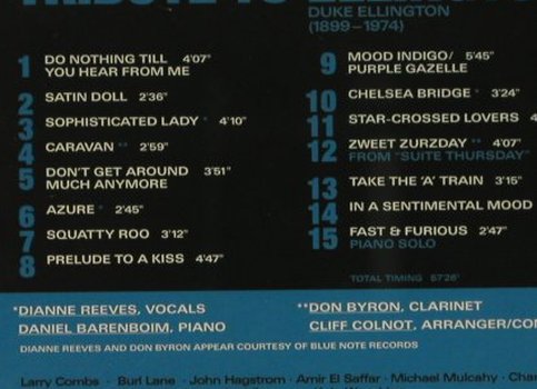 Ellington by Barenboim & Friends: Tribute To, Teldec, D, 1999 Typ: CD Best.-Nr.: 97241 Preis: 7,50 Euro