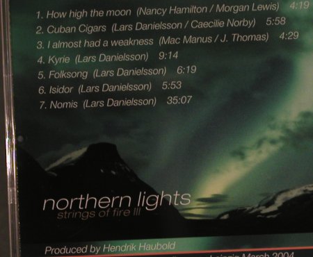 Northern Lights: Strings Of Fire III, Warner Music(), EU, 2006 - CD - 97324 - 7,50 Euro